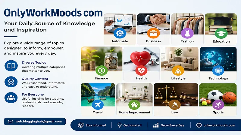 OnlyWorkMoods com: Your Guide to Business, Tech & Lifestyle Hub